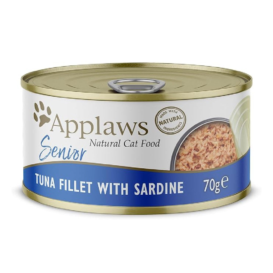 Applaws Cat Senior Tuna with Sardines 70g Tin