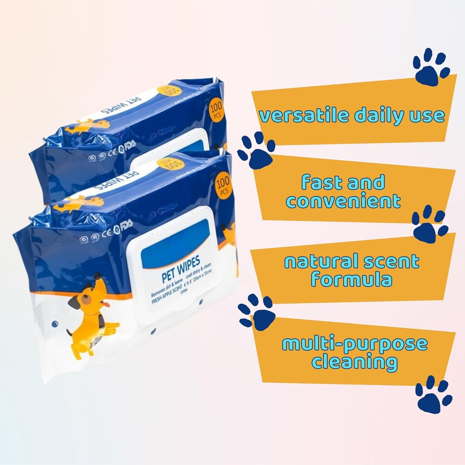 PL - Pet Soft Pet Wipes 100 Sheets