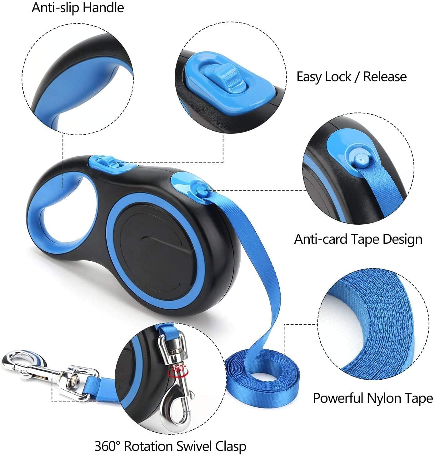 PL - Pet Retractable Leash Small 5M/20KG