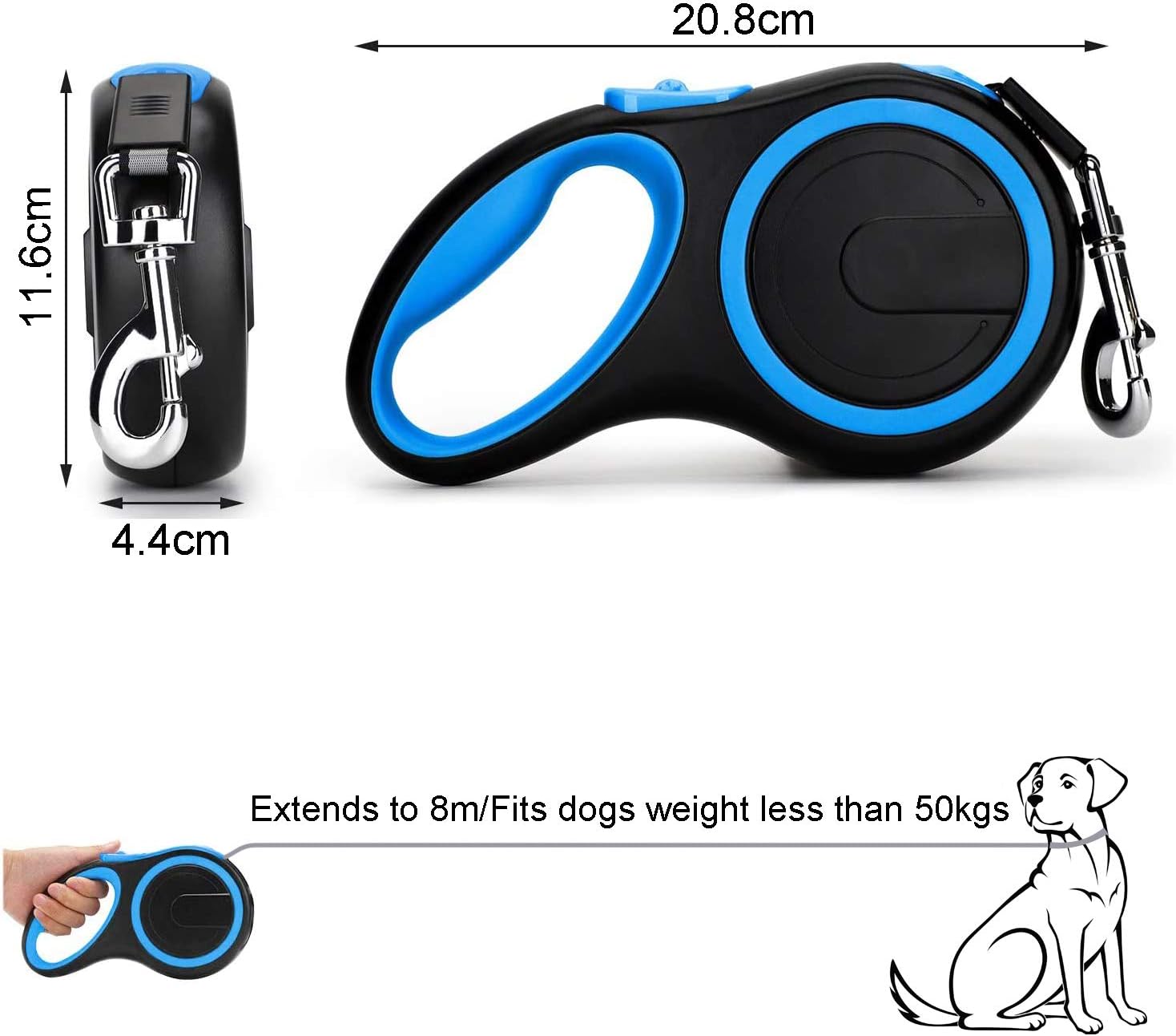 PL - Pet Retractable Leash Large 5M/50KG