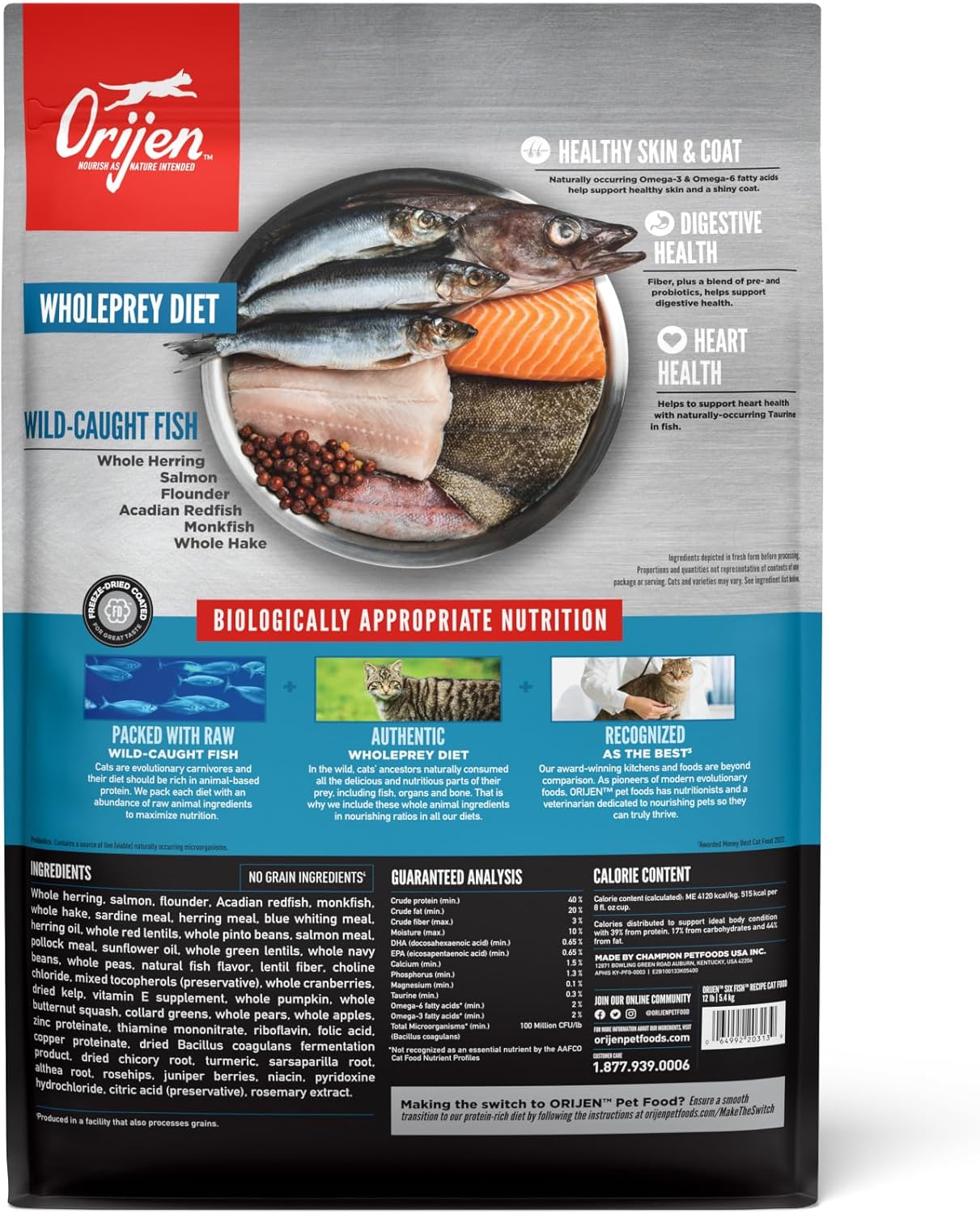 Orijen - Six Fish Dry Cat Food