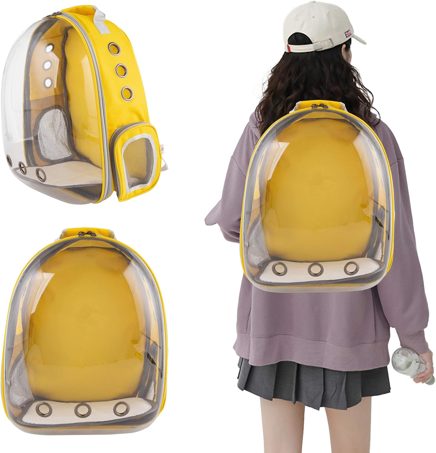 BubbleNest Clear Backpack for Small Pets (14x13x17 CM)