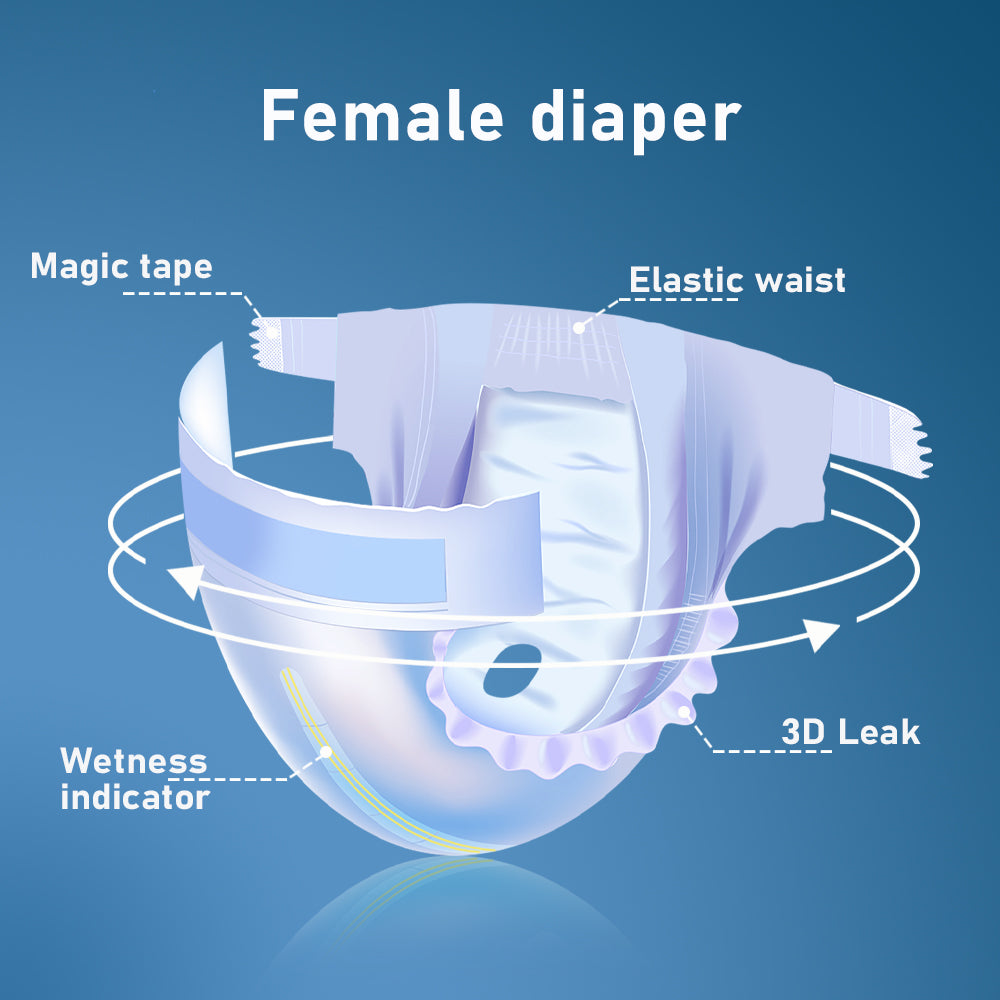 KPDry Keep dry Female Dog Diapers (Pack of 10)