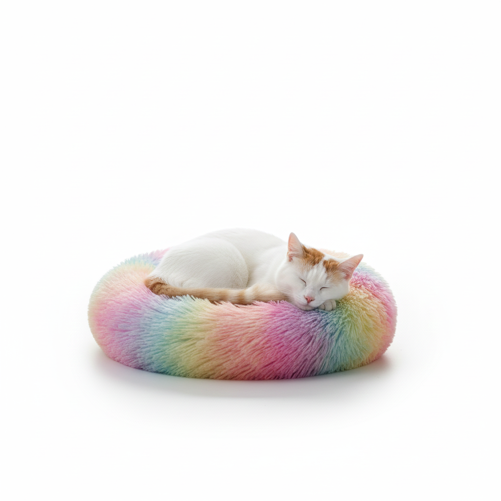 FOFOS - Tie Dye Donut Pet Bed
