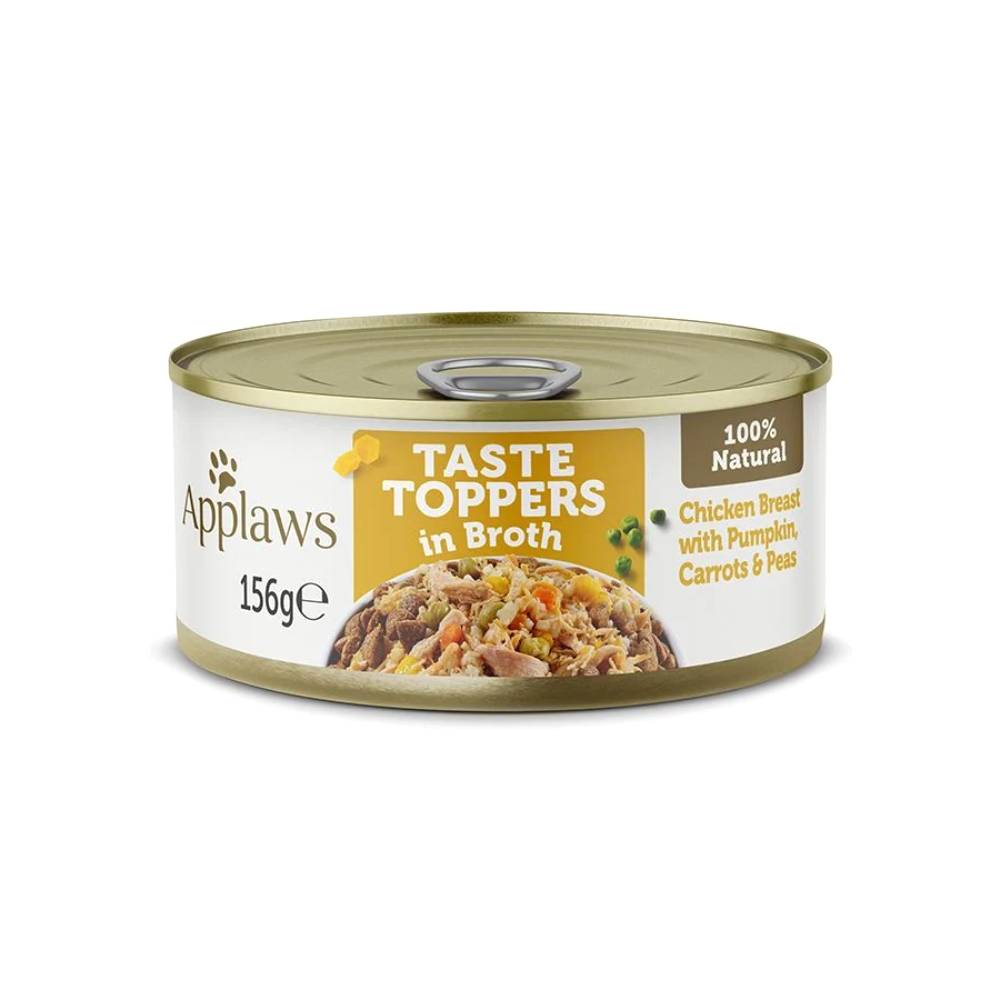 Applaws - Topper In Broth Chicken With Veg Dog Tin 156G