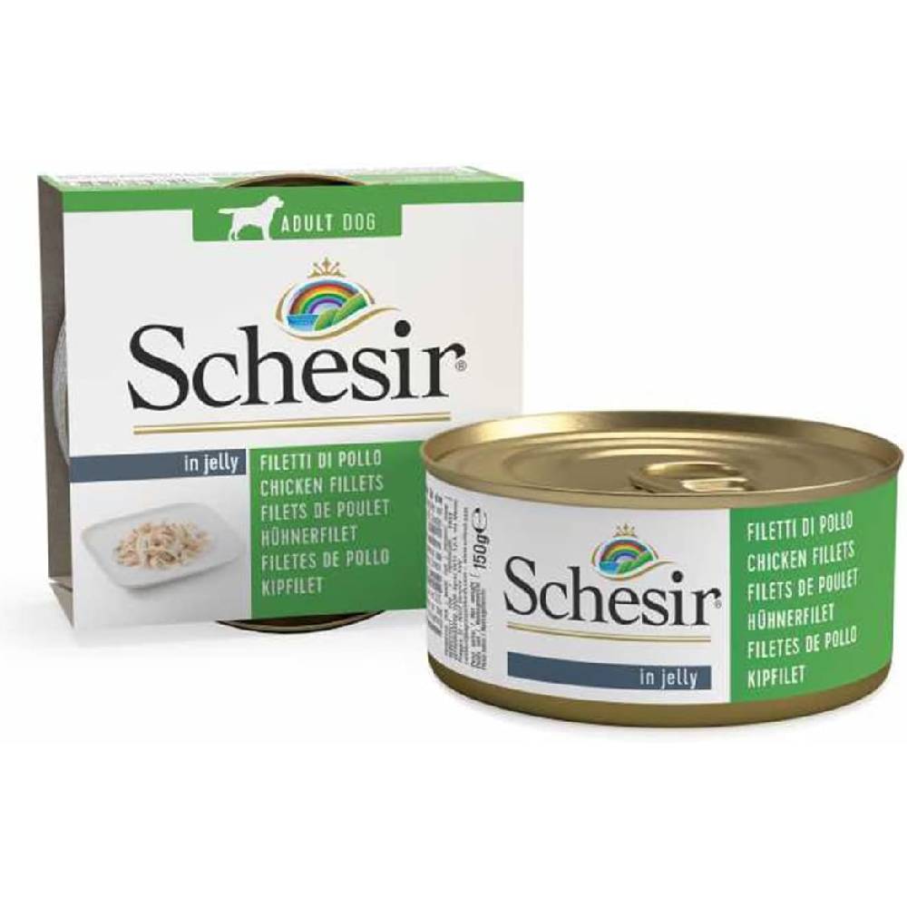 Schesir - Dog Can Jelly -Chicken Fillets 150Gm
