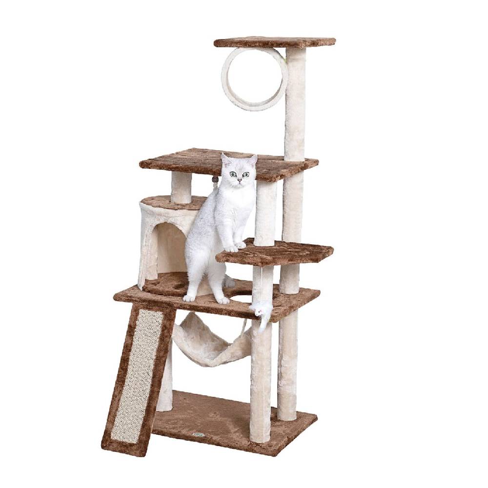 Go Pet Club - 53″ Kitten Cat Tree Condo with Scratching Board