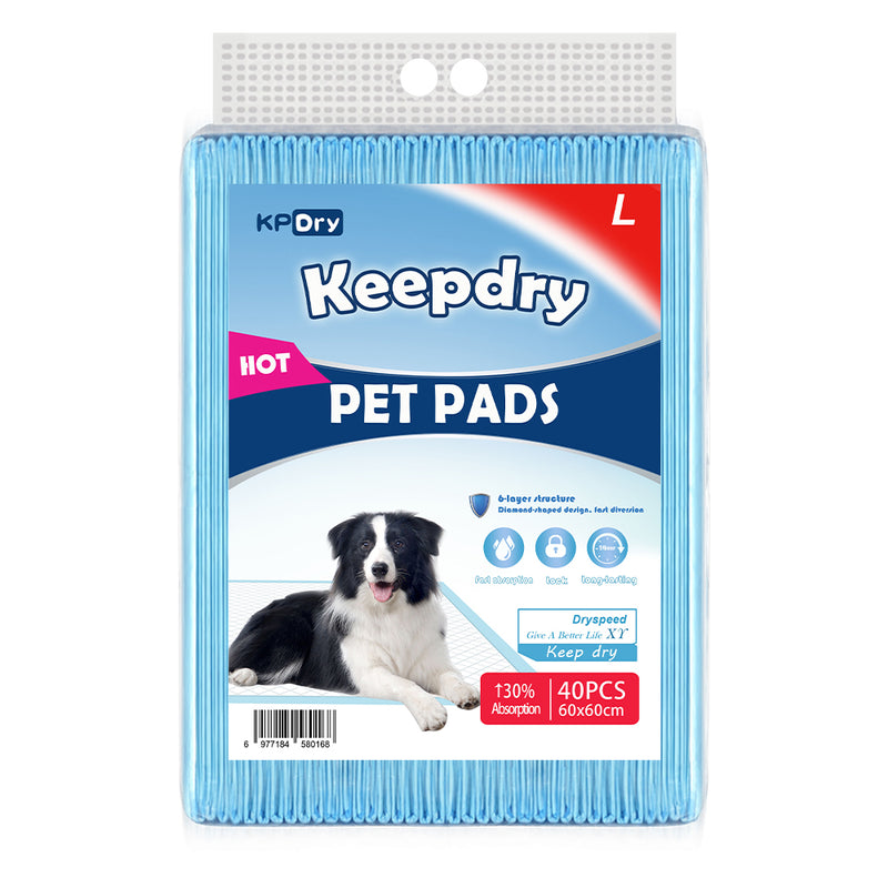 KPDry Keep dry Dog Training Pads with adhesive sticker