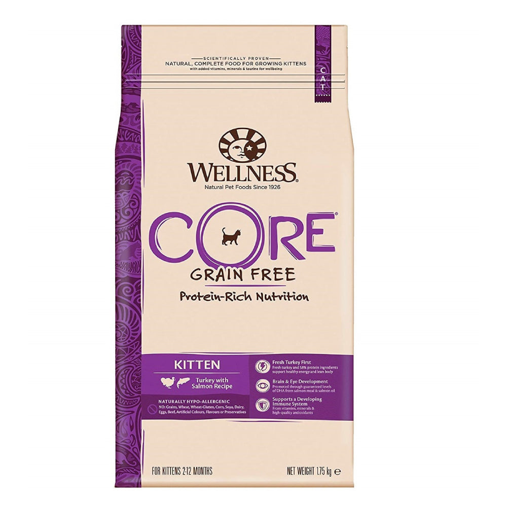 Wellness CORE Turkey with Salmon Recipe Kitten Dry Food, 1.75 Kg