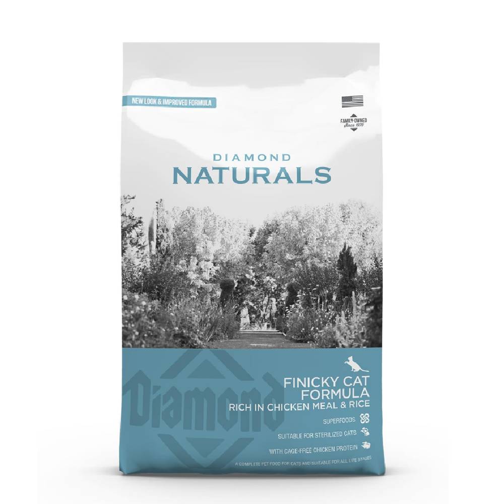 Diamond Naturals Finicky Cat Formula – Rich in Chicken Meal & Rice 1kg