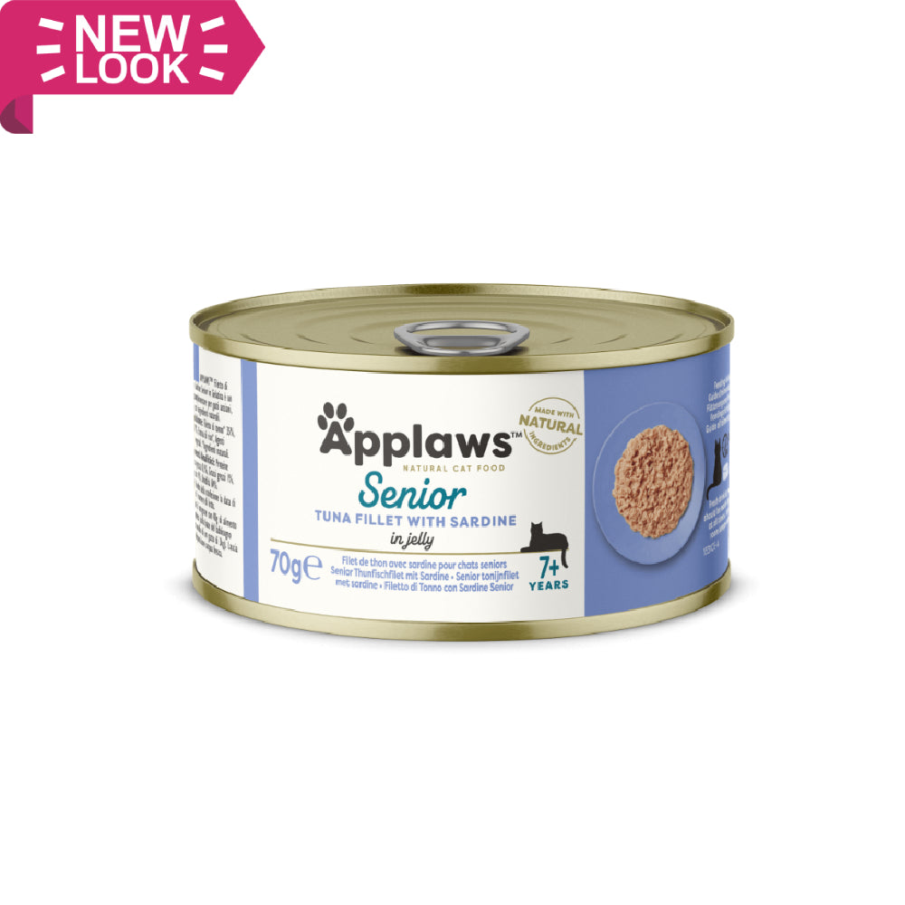 Applaws Cat Senior Tuna with Sardines 70g Tin