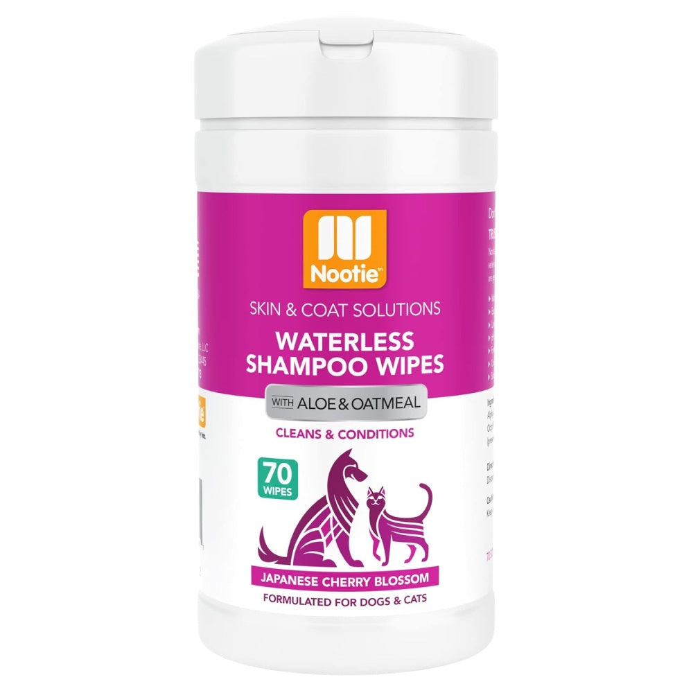 Nootie - Waterless Shampoo Wipes – Japanese Cherry Blossom 70 count
