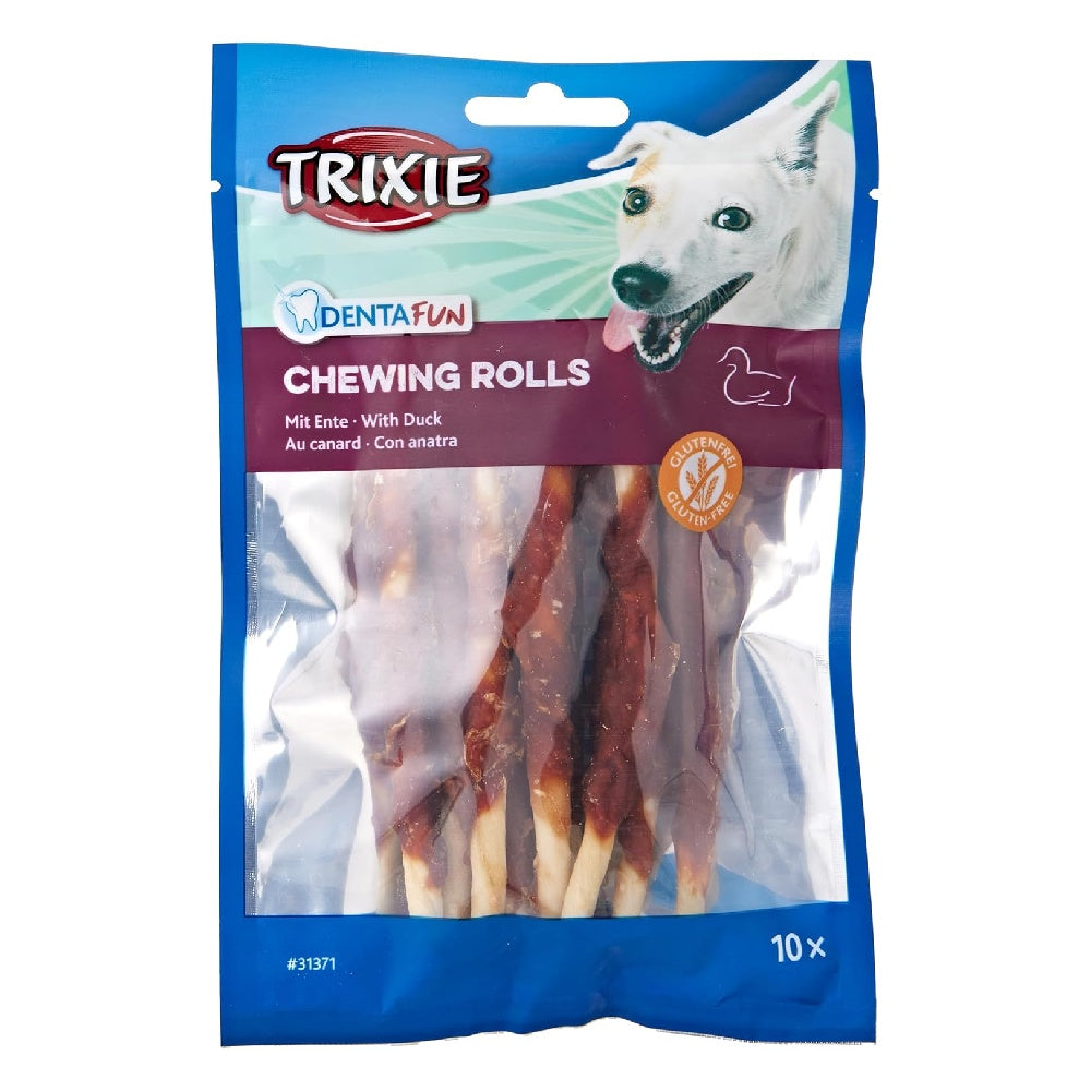 Trixie Denta Fun Duck Chewing Rolls Dog Treats