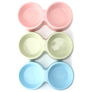 Pets Club - Plastic Double Bowl