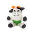 Pawsitiv - White Cow with Rubber Ball and Squeaky - Small