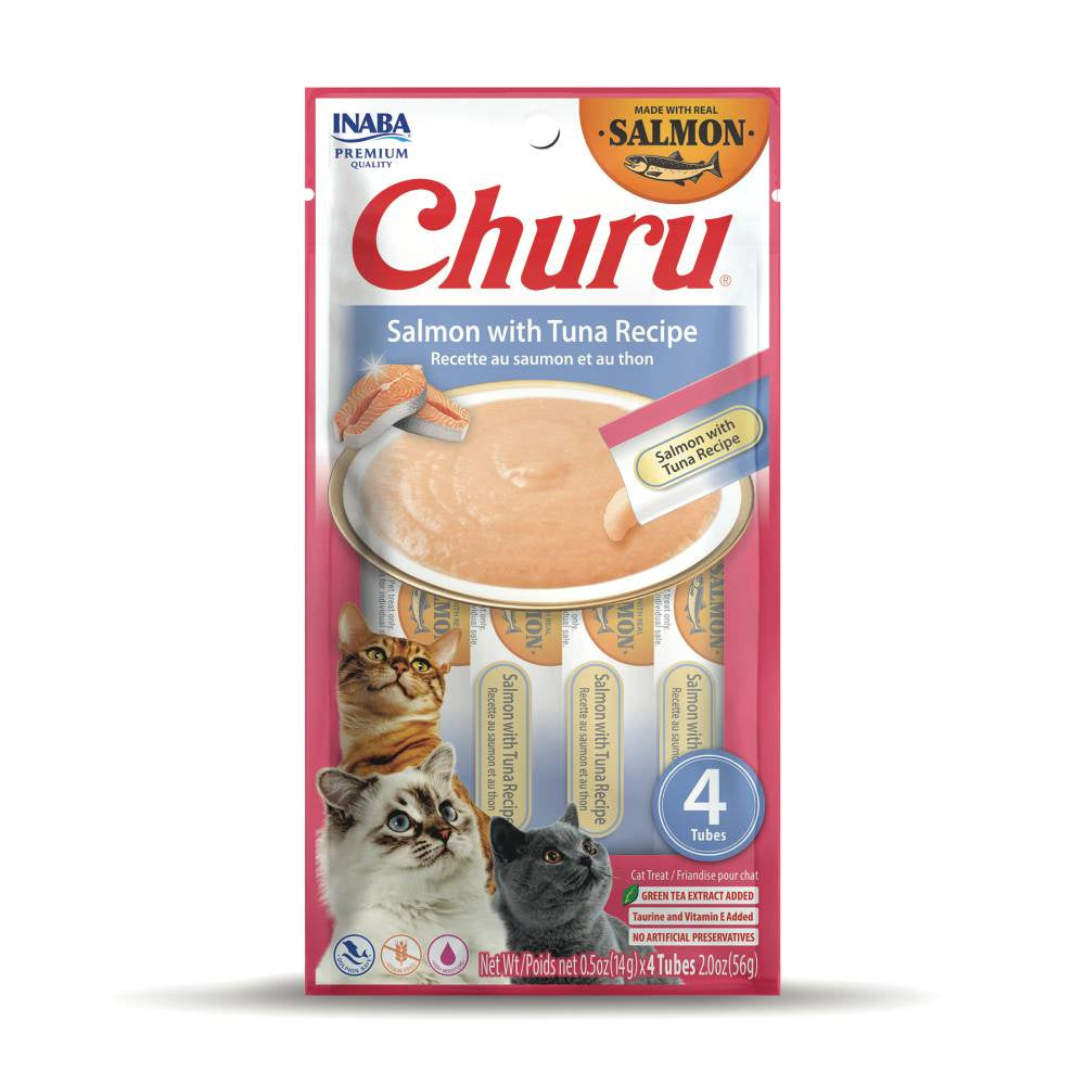 Inaba - Churu Salmon With Tuna Recipe Cat Treats 56g
