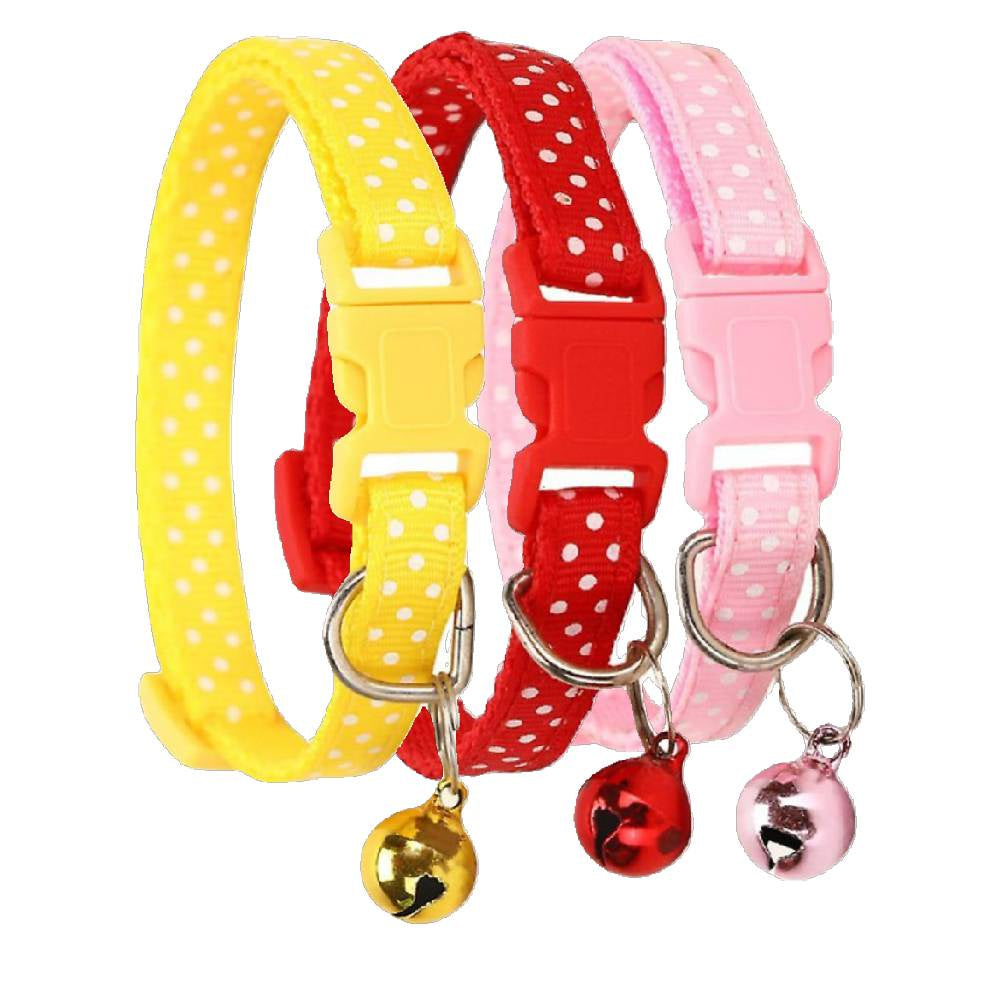 Stylish Polka Cat Collar