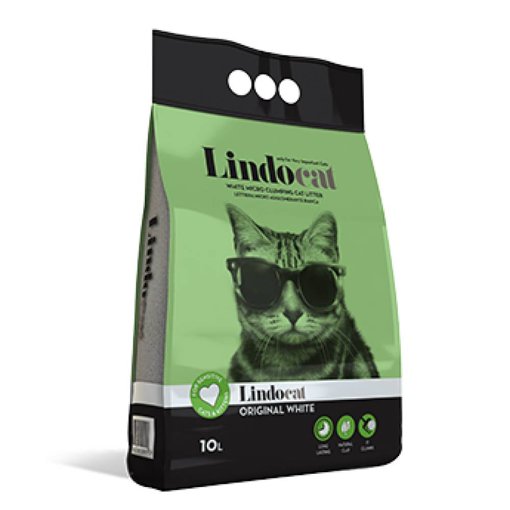LindoCat - White Bentonite Original White - 10 L (Fragrance Free)