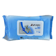 Purry - Puppy Bath Wipes With Baby Powder Scent- 8″X7″-80 Pcs