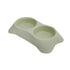 Pets Club - Double Dining Bowl -34x20x6.5CM Green