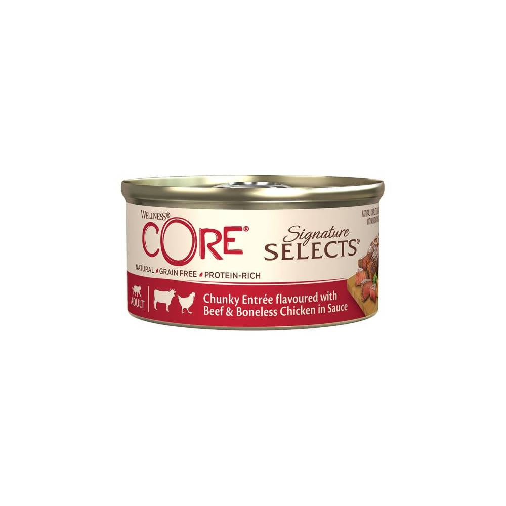 Wellness - Core Signature Selects Shred Chunky Beef & Chicken in Sauce Wet Cat Food - 79g