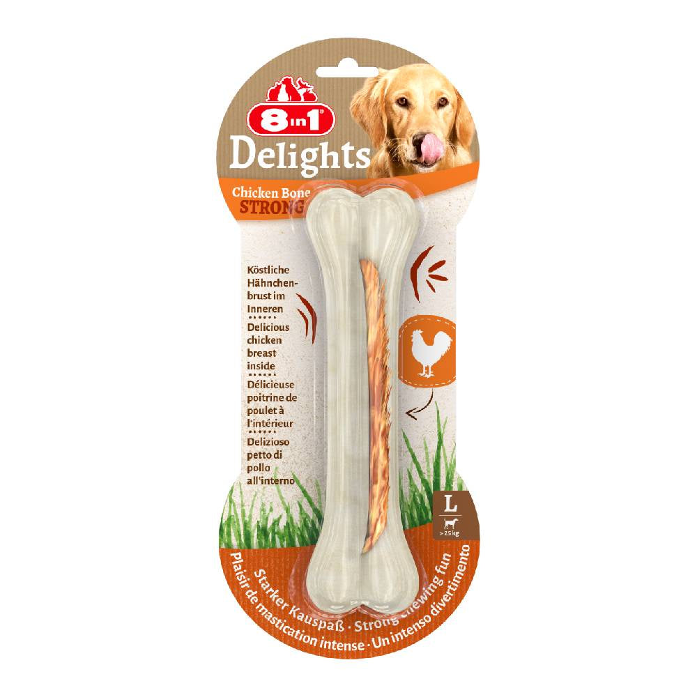8in1 - Delights Chicken Bones Strong L, 130 g