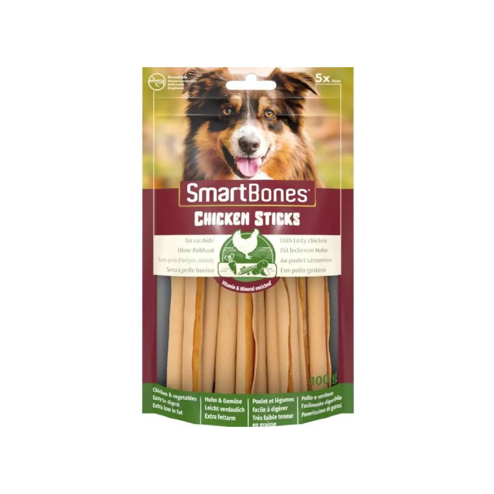 SmartBones Chicken Sticks for Dogs – Rawhide-Free Chew Treats (5pcs/Pk)