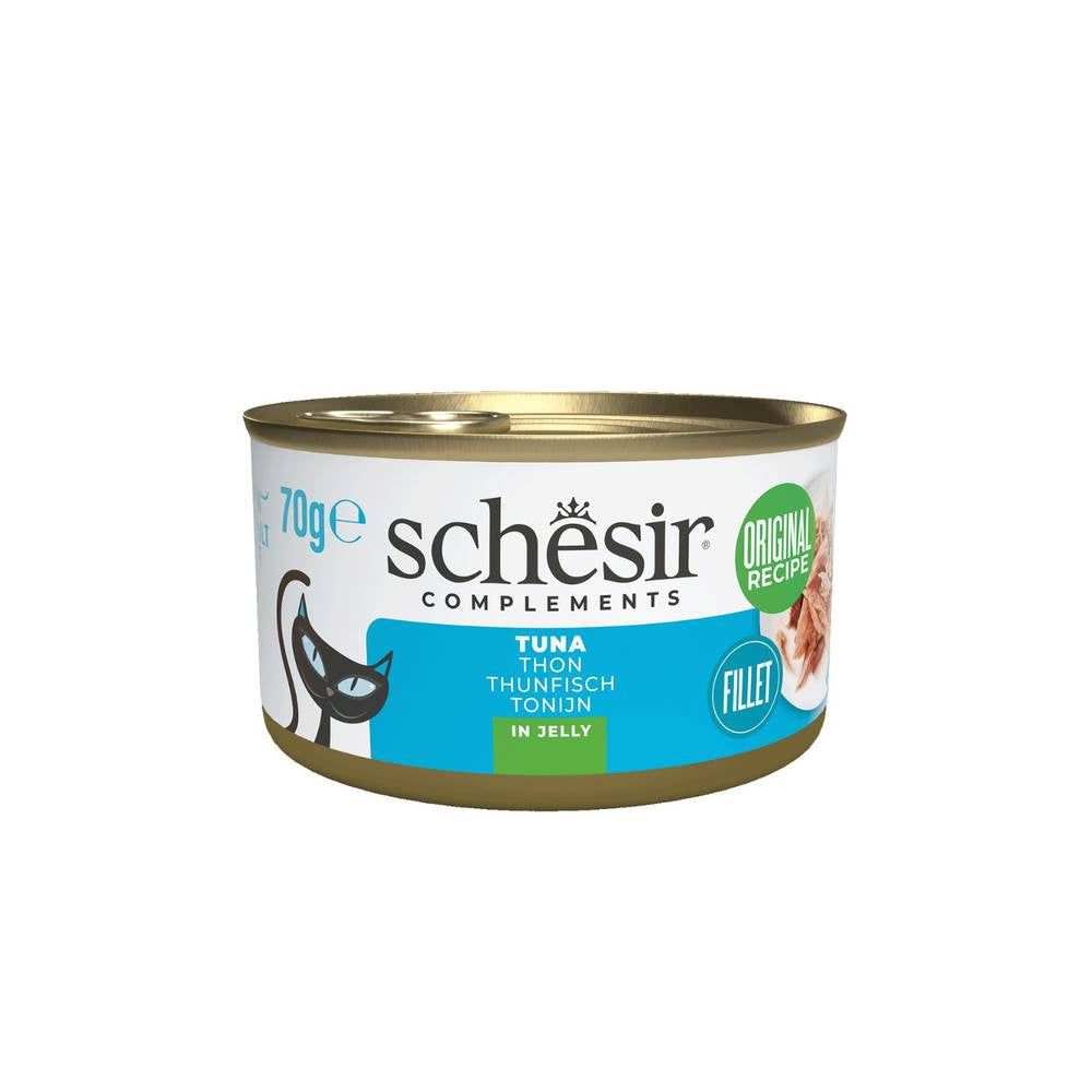 Schesir Tuna Cat Wet Food in Jelly – Grain-Free, High-Protein | 70g Can