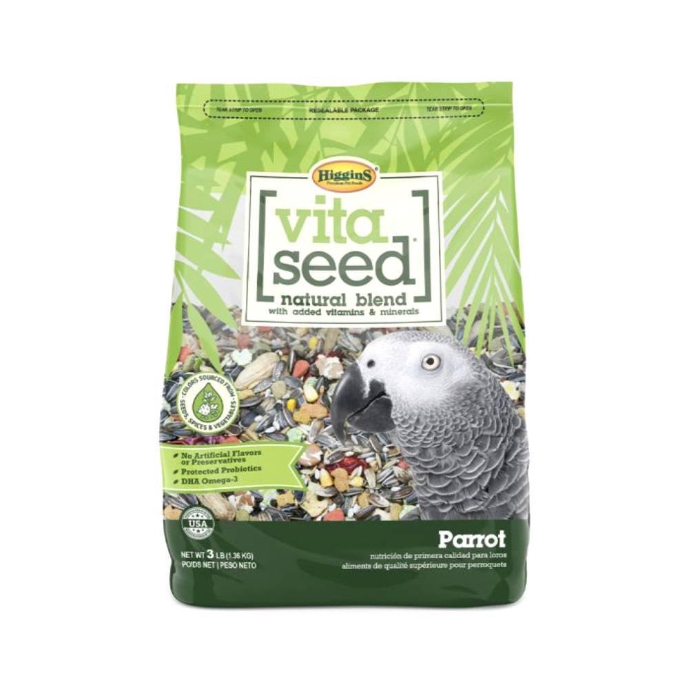 Higgins Vita Seed Natural Blend Parrot Food - 3 lb (1.36 kg)