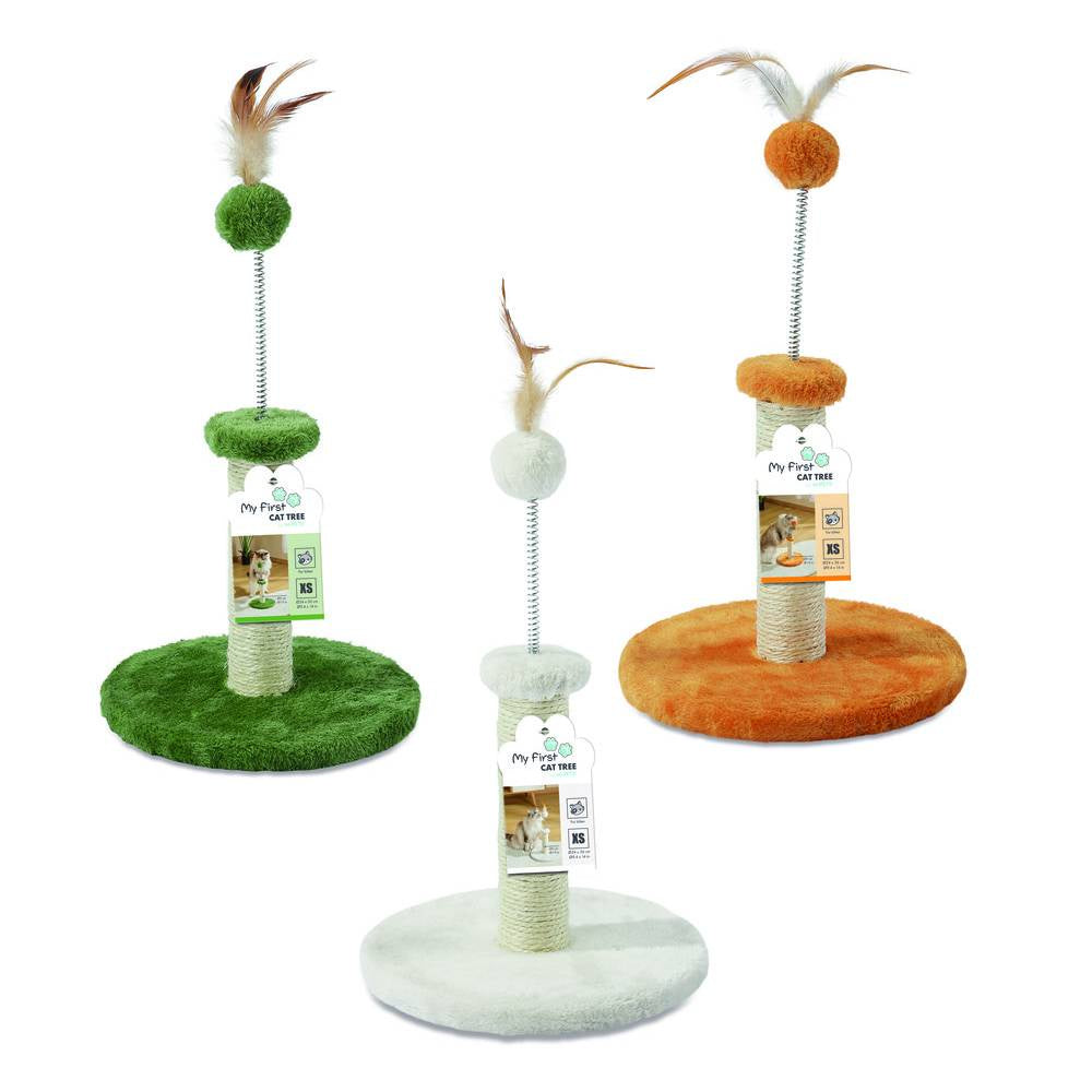 M-PETS My First Cat Tree Feather Kitten Scratching Post
