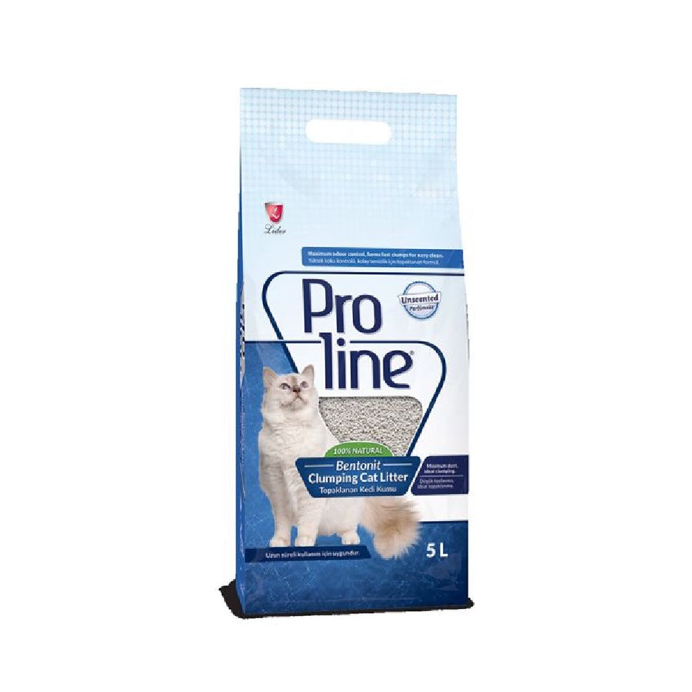 Proline Unscented Bentonite Clumping Cat Litter 5 L