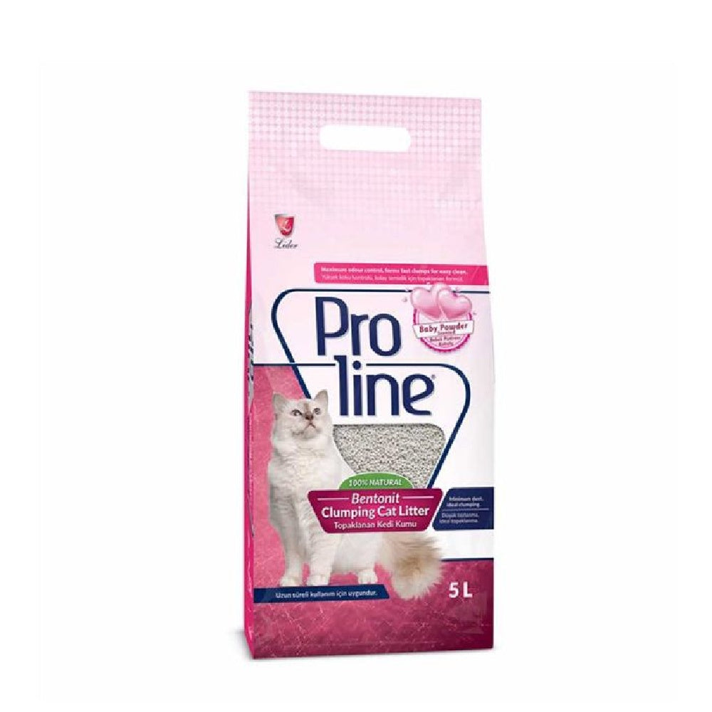 Proline Baby Powder Bentonite Clumping Cat Litter 5 L