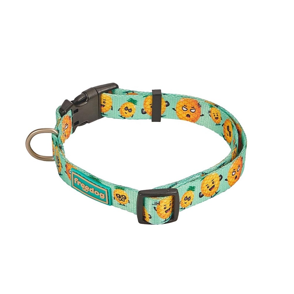 Freedog Pineapple Breeze Adjustable Nylon Dog Collar