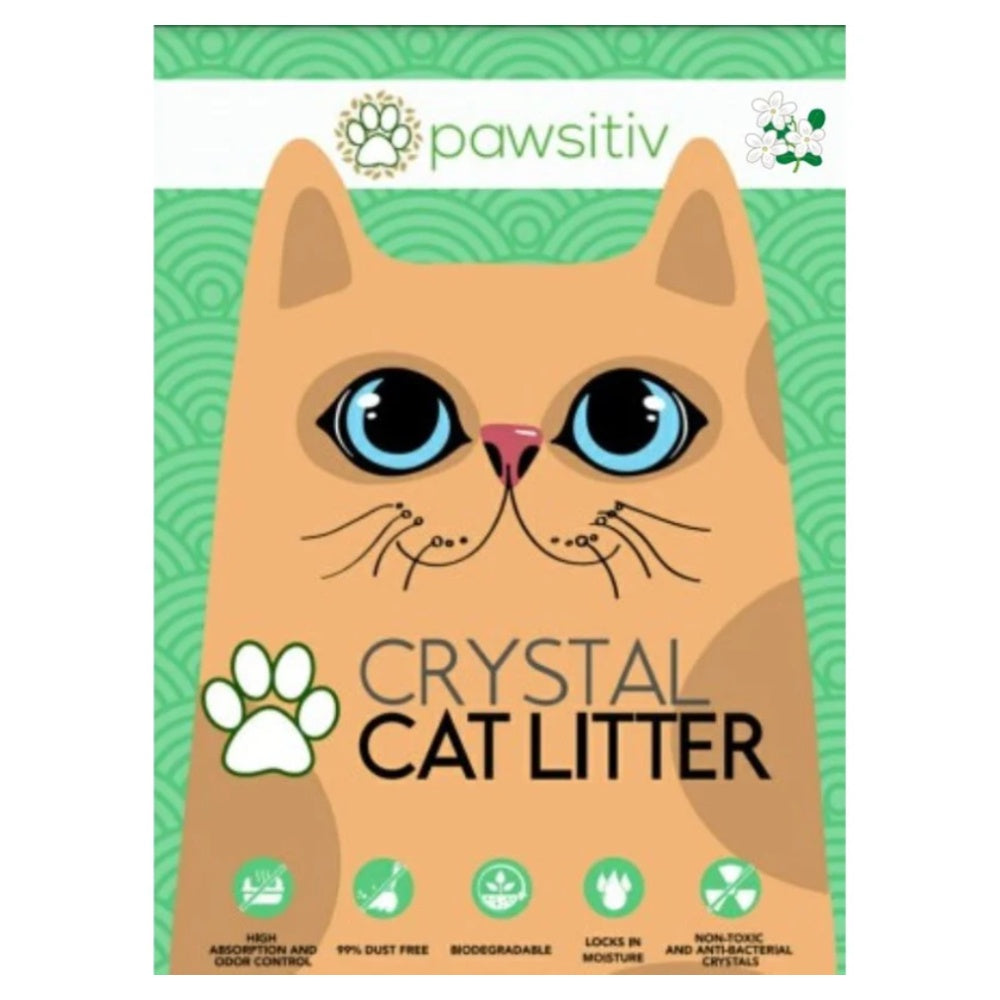Pawsitiv Premium Silica Crystal Gel Litter for Cat - 8L - Jasmine
