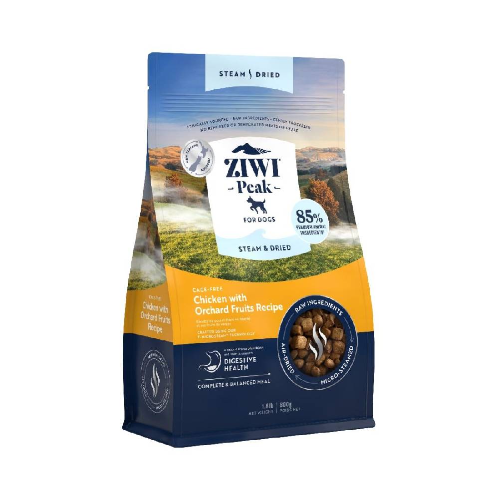 ZIWI Peak - Steam & Dried Cage-Free Chicken with Orchard Fruits Recipe Dry Dog Food - 800 g