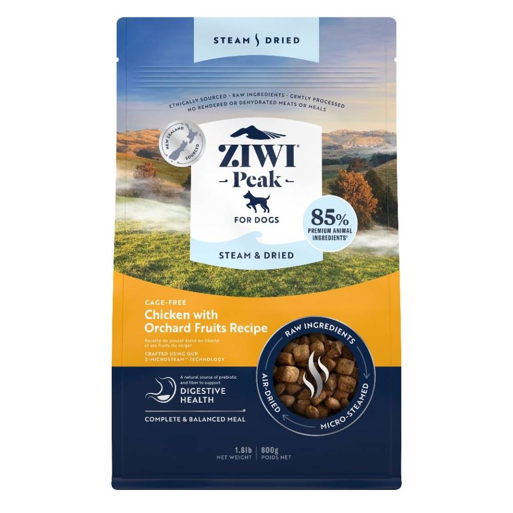ZIWI Peak - Steam & Dried Cage-Free Chicken with Orchard Fruits Recipe Dry Dog Food - 800 g