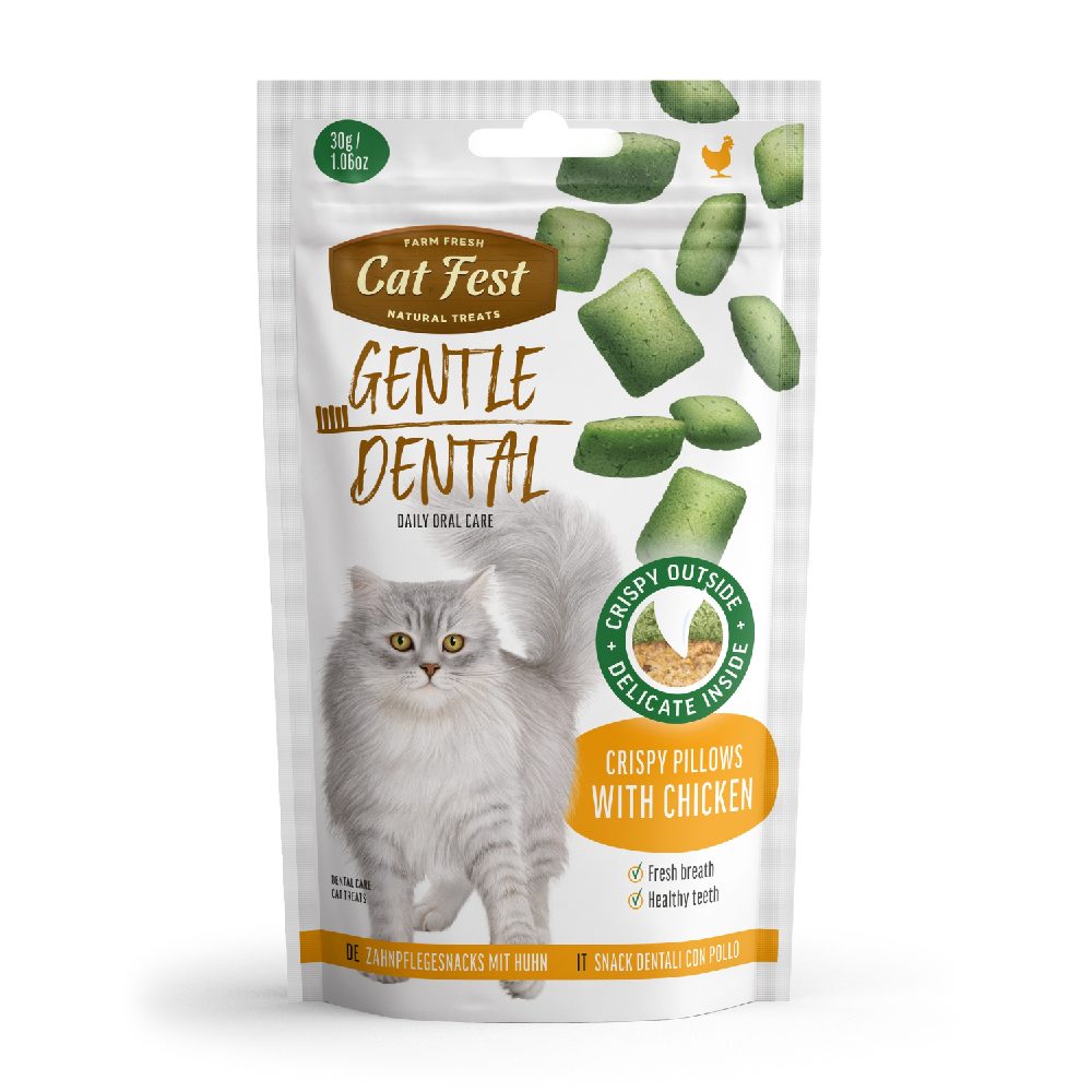 Cat Fest - Dental Treats For Cats Crispy Pillows -30g