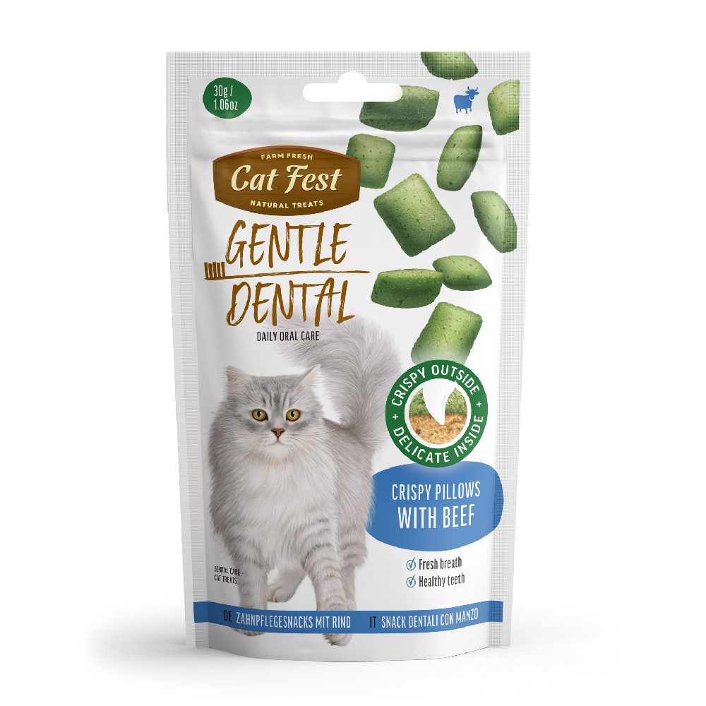 Cat Fest - Dental Treats For Cats Crispy Pillows -30g