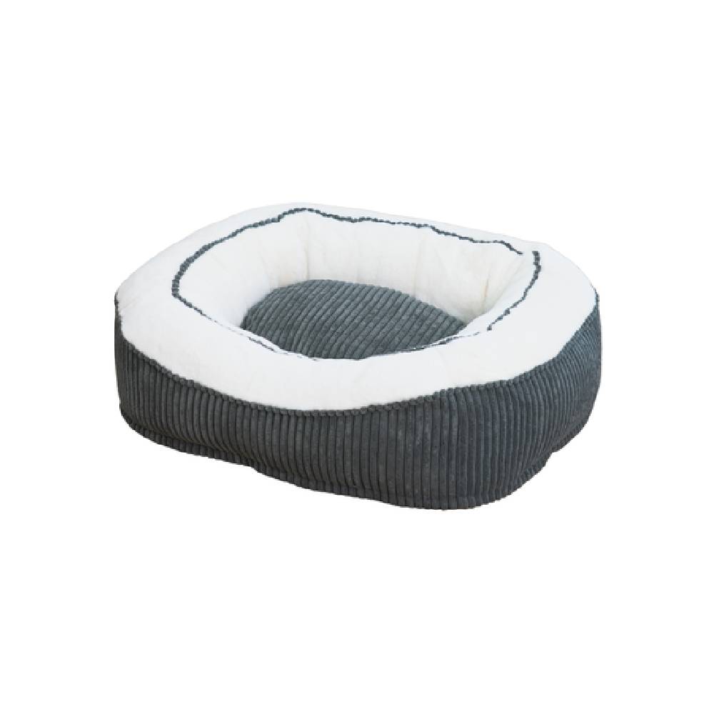 Catry - Pet Cushions With Soft Plush And Fabric - Black