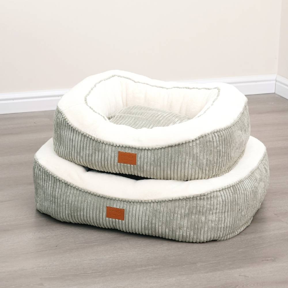 Catry - Pet Cushions With Soft Plush And Fabric - Gray