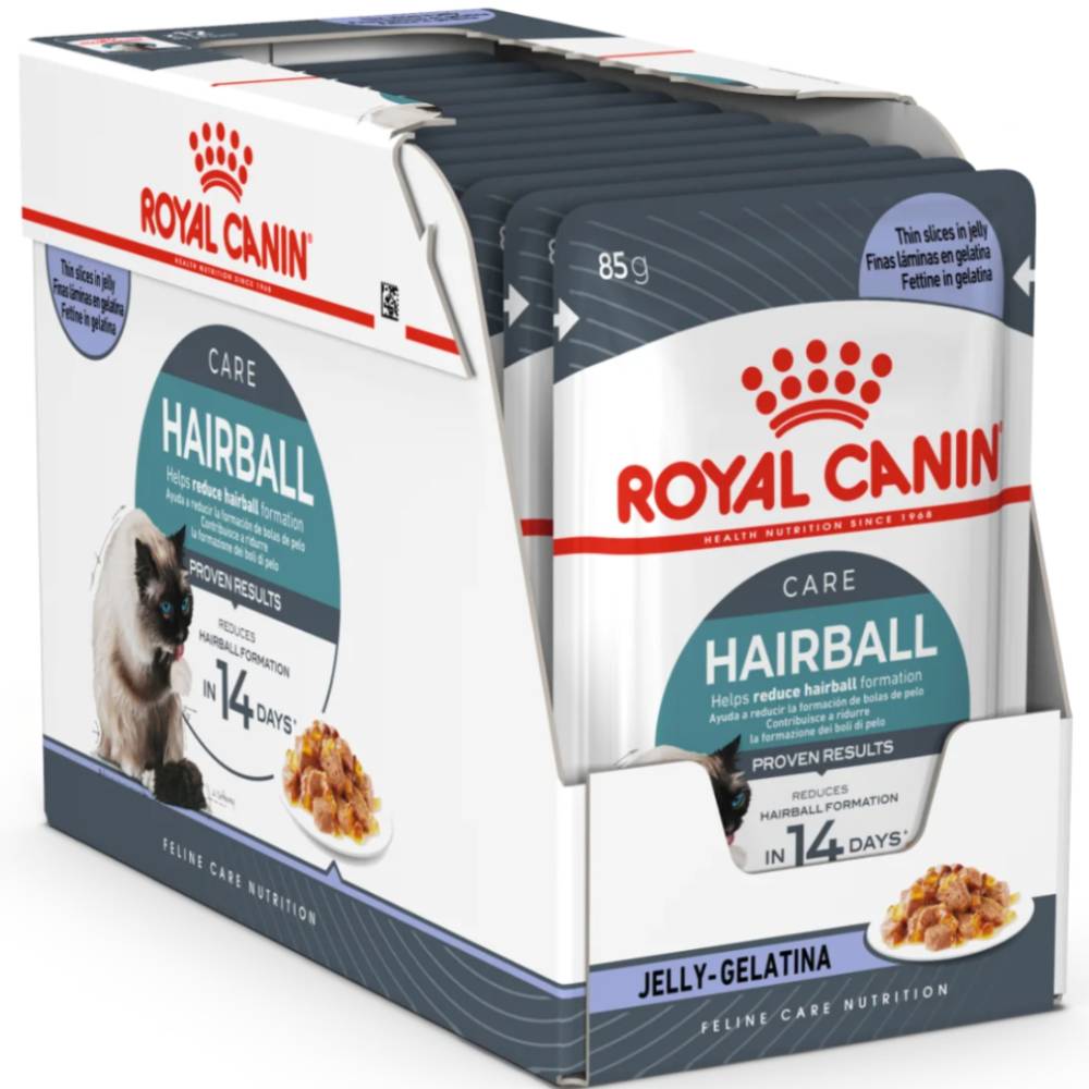 Royal Canin Hairball Care in Jelly — Wet Cat Food Pouches (85g / 12-Pack)