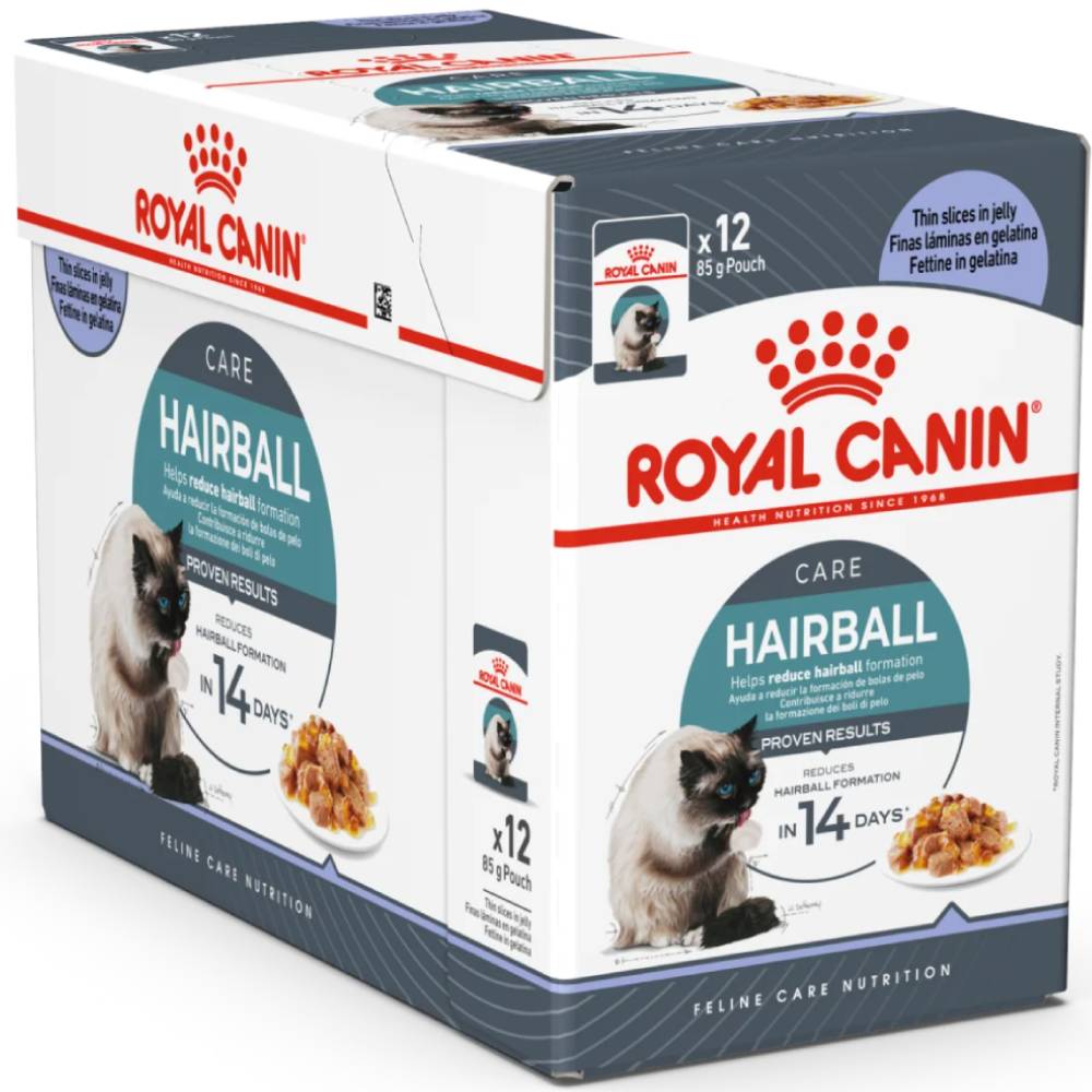 Royal Canin Hairball Care in Jelly — Wet Cat Food Pouches (85g / 12-Pack)