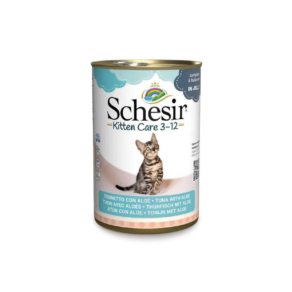 Schesir Kitten Care Tuna & Aloe Jelly Wet Food 140g
