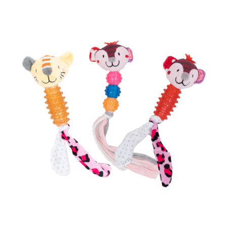 PawPal Squeaky Dog Chew Toy with Textured TPR