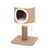 Catry - Cat Tree With Cozy Cushion And Scratcher 38x38x60cm