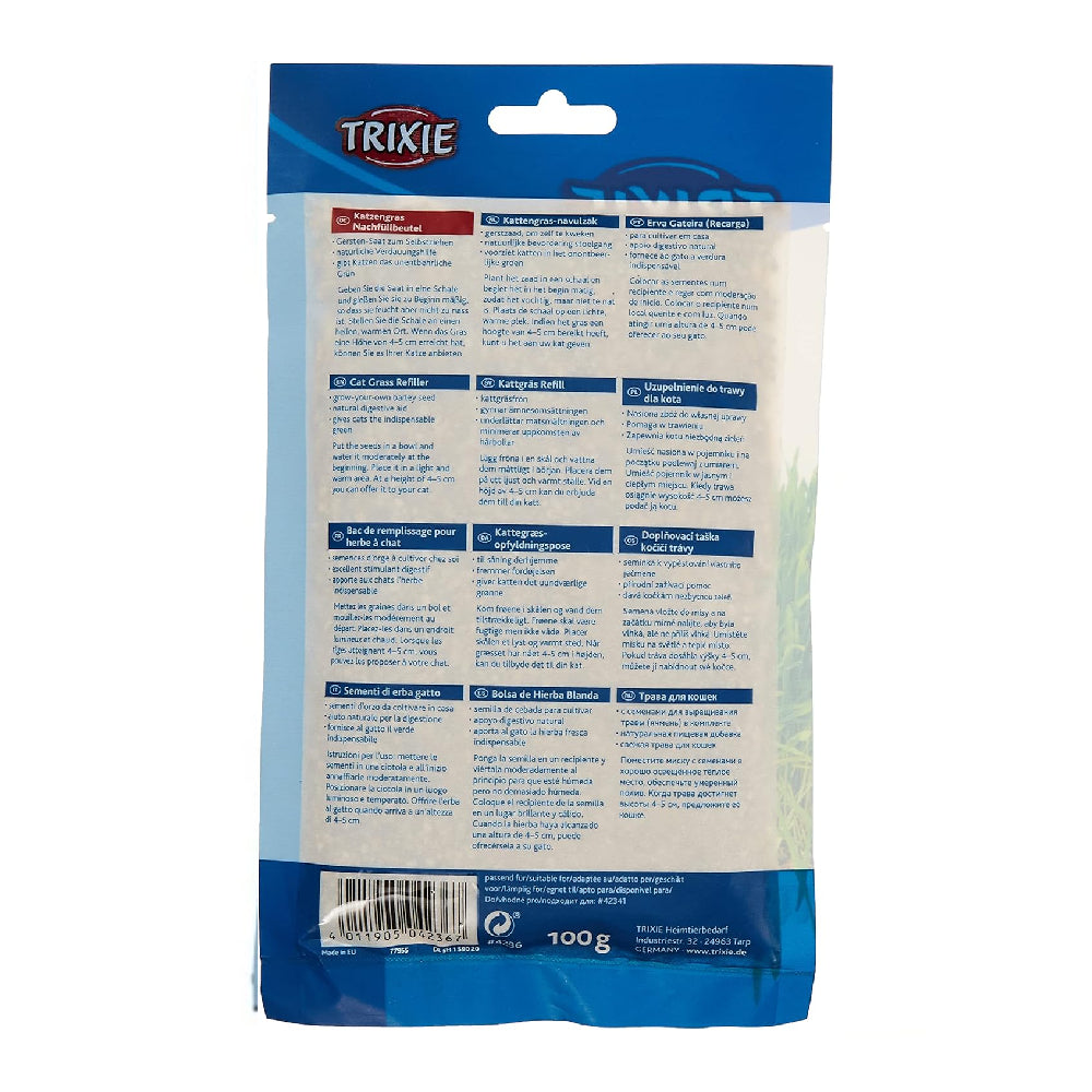 Trixie Cat Grass Refill Bag for Cats - 100G