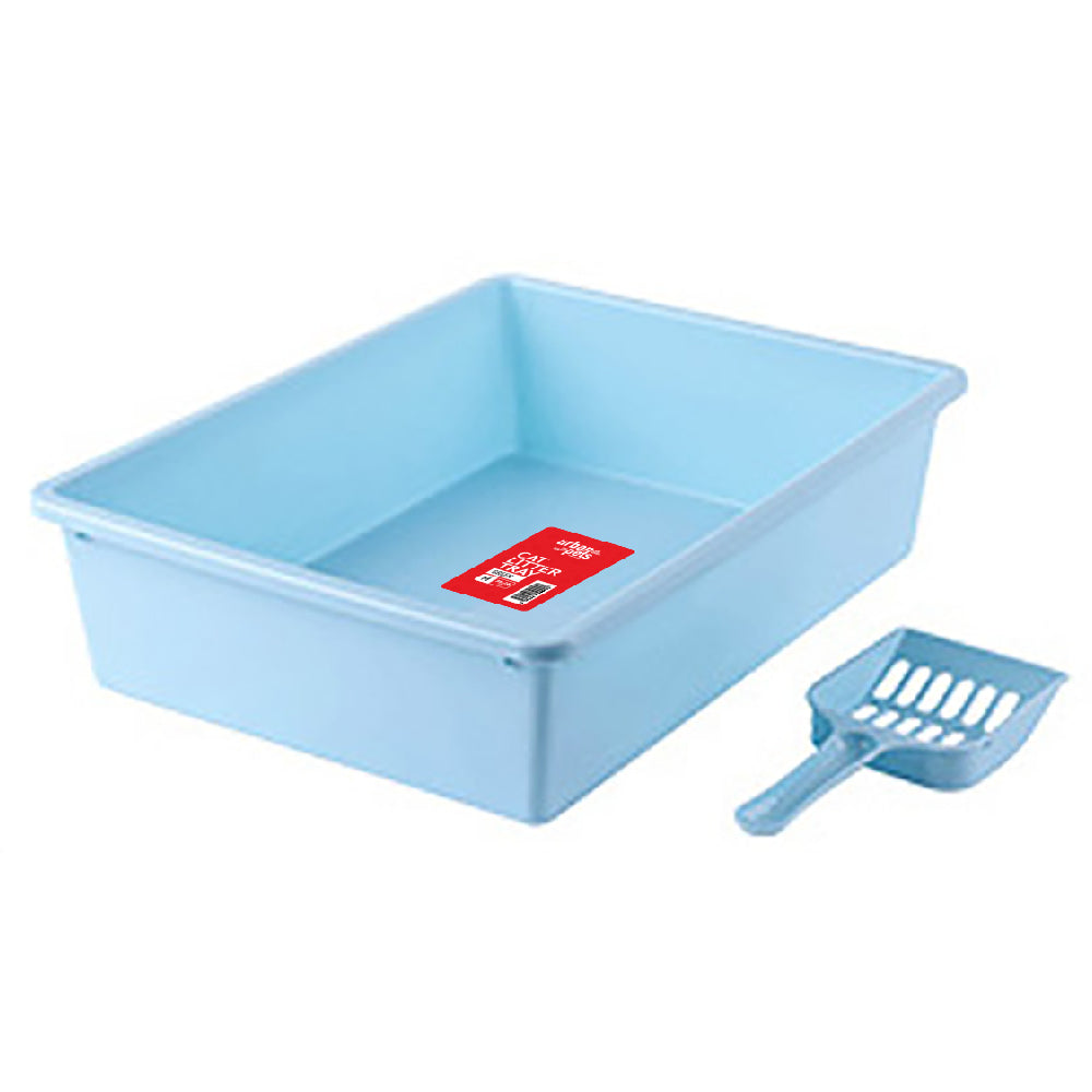 Urban Pets Cat Litter Tray with Scoop - M Size, 38 x 28 x 10 cm