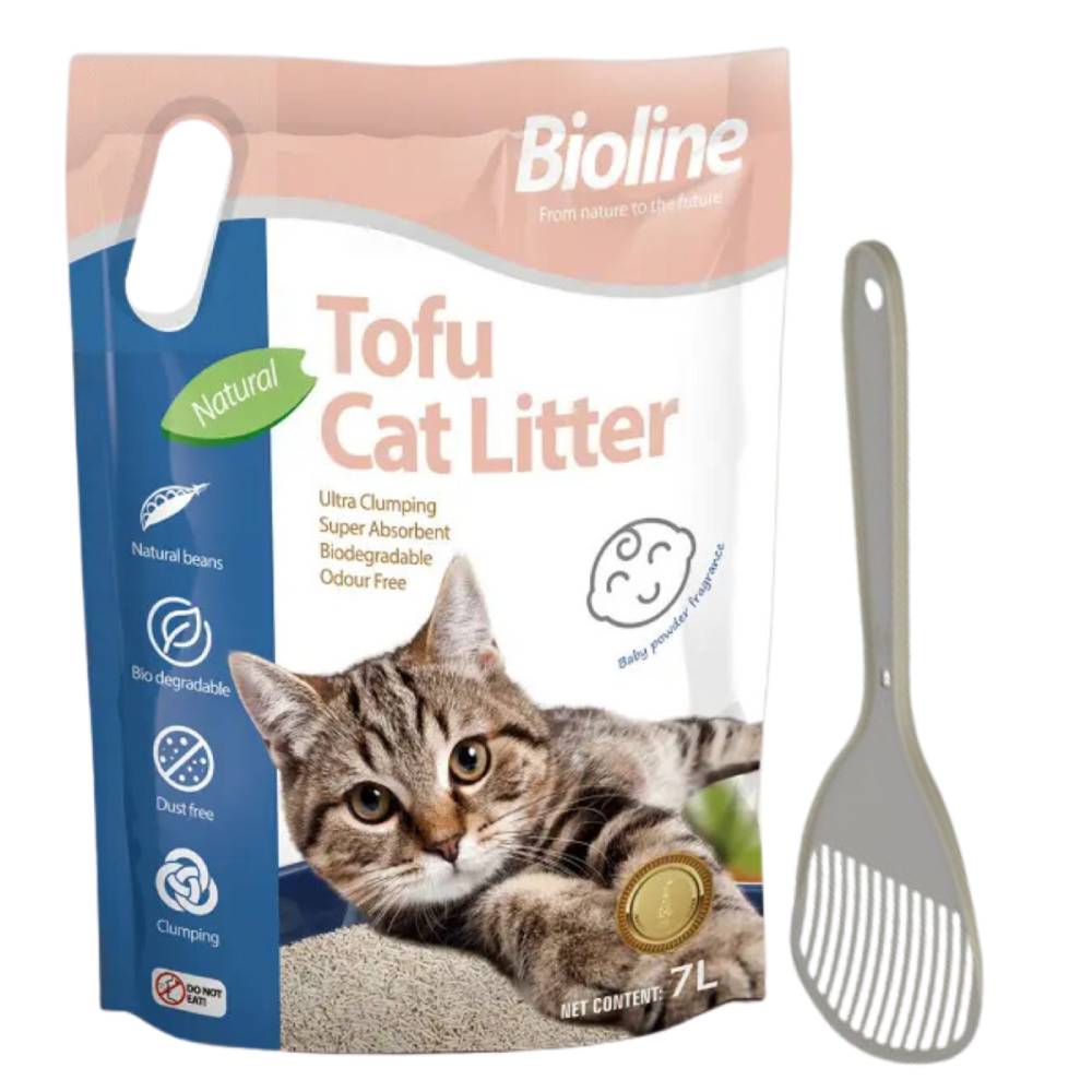 Bioline - Tofu Cat Litter 7L + Moderna Cat Litter Scoop