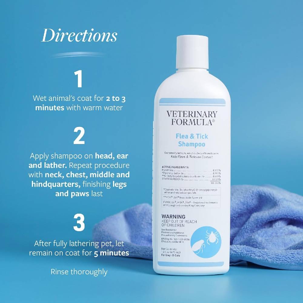 Synergy Labs - Veterinary Formula Clinical Care Flea & Tick Shampoo 473ml