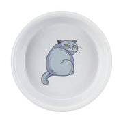 Trixie - Ceramic Bowl with Motif- Grey